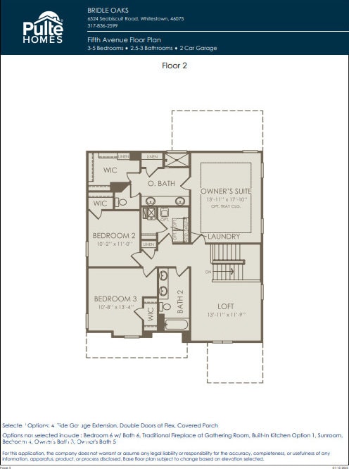 6841 Seabiscuit Rd, Whitestown, IN 46075 - home floor plan