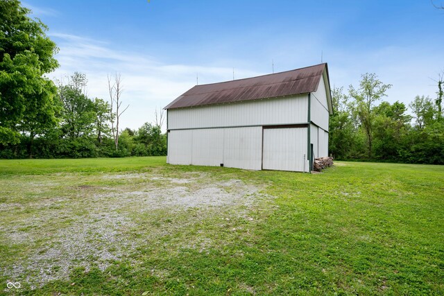 2708 N 400 E, Greenfield, IN 46140 - view of pole building with a yard