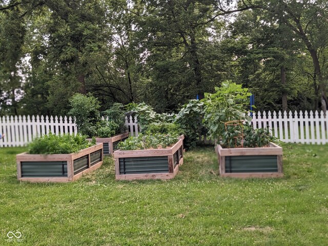 2708 N 400 E, Greenfield, IN 46140 - view of yard with a vegetable garden