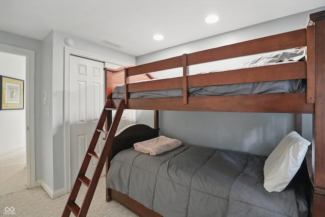 7138 Nile Ridge Ct, Indianapolis, IN 46236 - bedroom featuring light carpet, baseboards, and recessed lighting