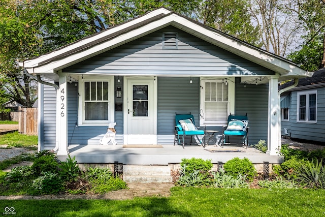 4926 Crittenden Ave, Indianapolis, IN 46205 - view of front of home featuring covered porch