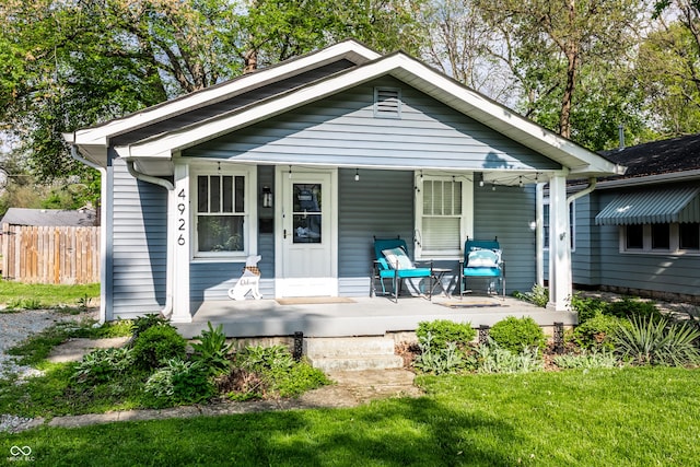 4926 Crittenden Ave, Indianapolis, IN 46205 - view of front of home featuring a porch