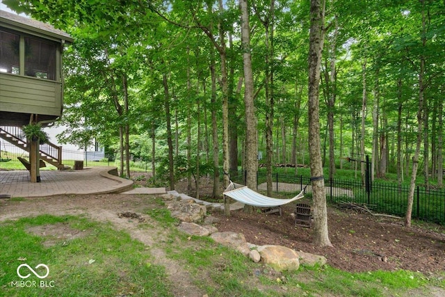 6363 Harmonridge Ct, Indianapolis, IN 46278 - view of yard featuring stairway