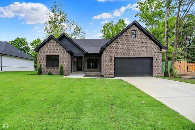 9811 Warren Pl, Indianapolis, IN 46229 - view of front of property with brick siding, driveway, and a garage