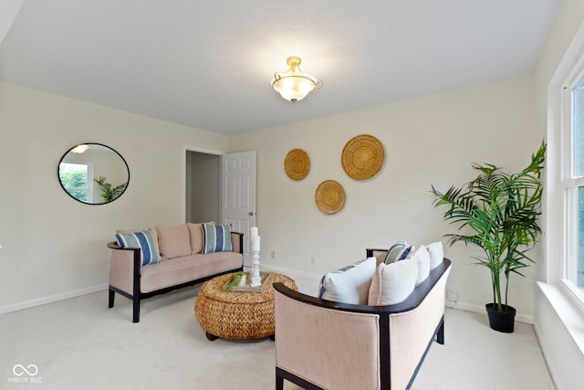 3014 Saddlehorn Dr, Carmel, IN 46033 - living room featuring light carpet and baseboards