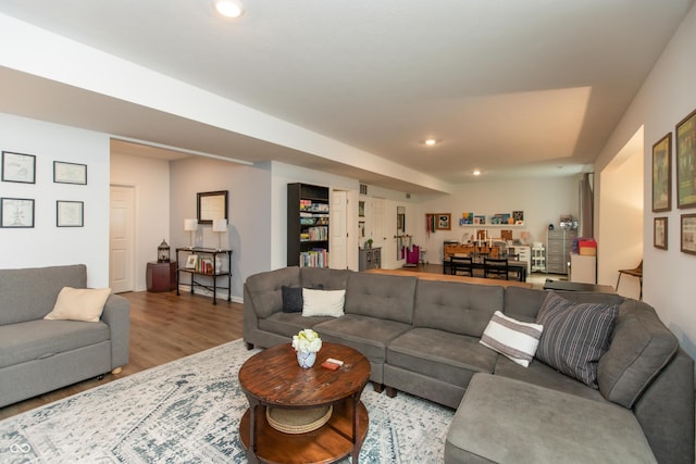 527 Macintosh Ln, Danville, IN 46122 - living area with recessed lighting and wood finished floors