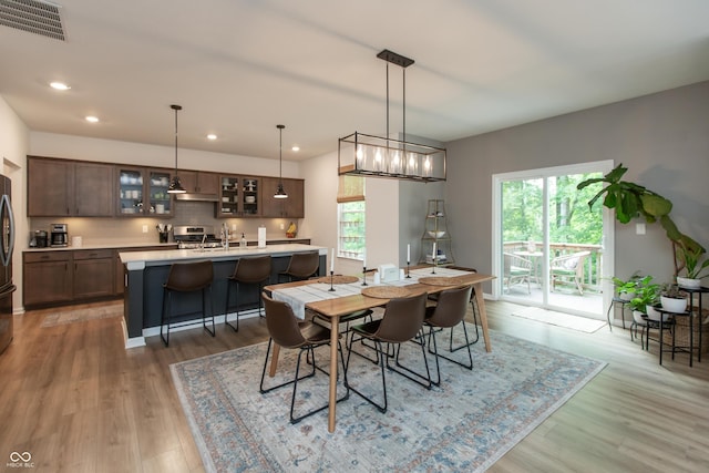527 Macintosh Ln, Danville, IN 46122 - dining room featuring light wood finished floors and recessed lighting