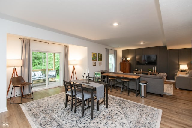 527 Macintosh Ln, Danville, IN 46122 - dining room featuring light wood-type flooring and recessed lighting