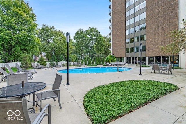 4000 N Meridian St Apt 11D, Indianapolis, IN 46208 - community pool featuring a patio