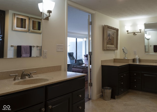 4000 N Meridian St Apt 11D, Indianapolis, IN 46208 - full bath with vanity and tile patterned flooring
