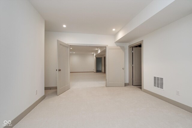 1818 Central Ave, Indianapolis, IN 46202 - unfurnished room with recessed lighting, light colored carpet, and baseboards