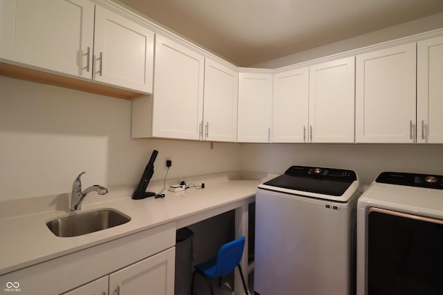 9640 Katana Cir, Fishers, IN 46040 - laundry room featuring washing machine and dryer and cabinet space