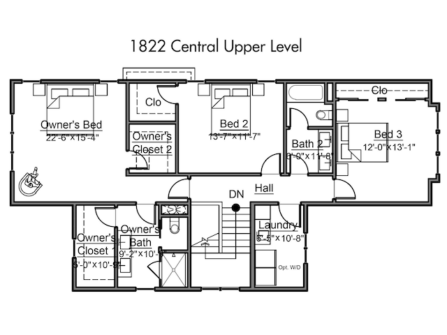 1822 Central Ave, Indianapolis, IN 46202 - home floor plan
