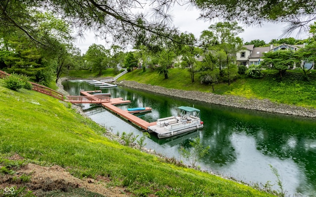 2949 River Bay Dr N, Indianapolis, IN 46240 - dock area featuring a water view