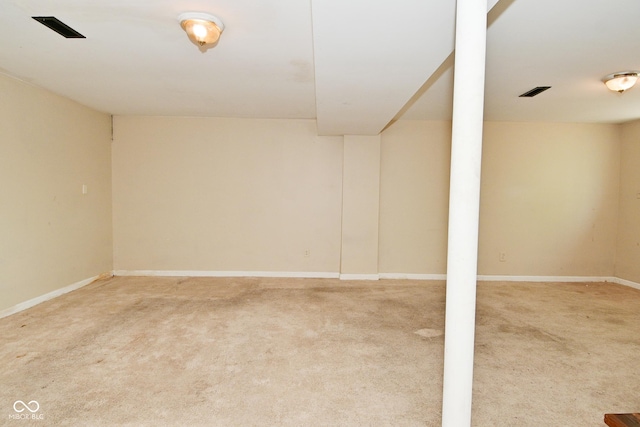 3668 Chatsbee Ct, Indianapolis, IN 46224 - finished below grade area featuring carpet floors and baseboards