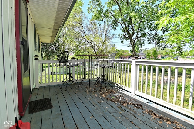 3668 Chatsbee Ct, Indianapolis, IN 46224 - view of wooden terrace