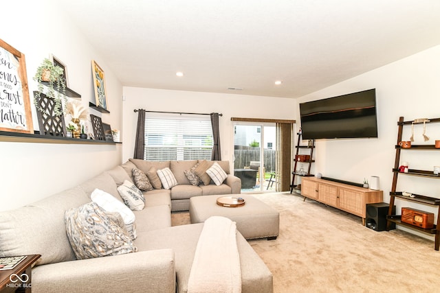 6556 Sulgrove Pl, Indianapolis, IN 46221 - carpeted living room featuring recessed lighting
