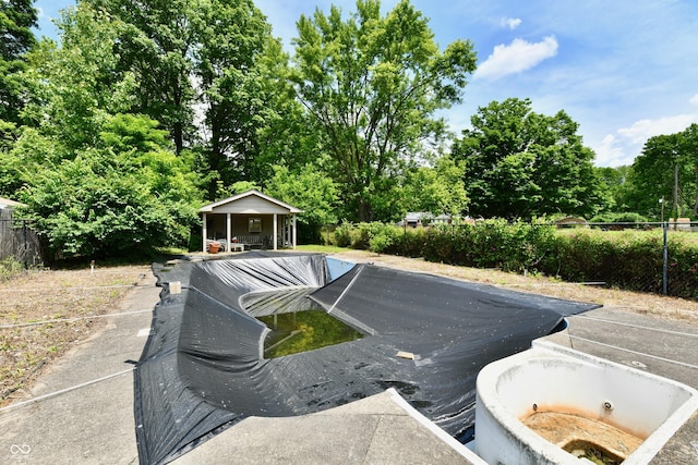 1102 Fox Hill Dr, Indianapolis, IN 46228 - view of pool with an outdoor structure