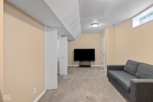 1438 Adams St, Lafayette, IN 47905 - living area featuring carpet flooring and baseboards