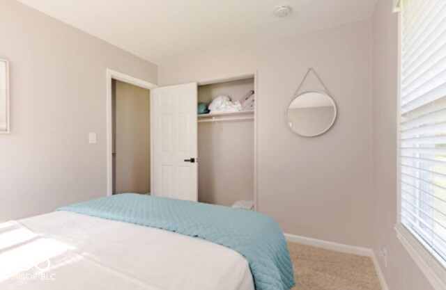 1398 Clinton St, Noblesville, IN 46060 - carpeted bedroom featuring baseboards and a closet
