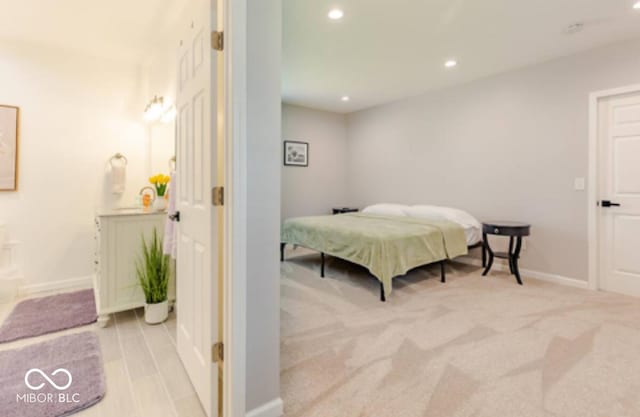 1398 Clinton St, Noblesville, IN 46060 - carpeted bedroom featuring recessed lighting and baseboards