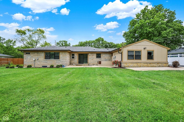 126 E 86th St, Indianapolis, IN 46240 - view of front facade with stone siding and a patio