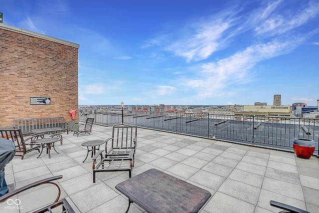 350 N Meridian St Unit A303, Indianapolis, IN 46204 - view of patio featuring a city view