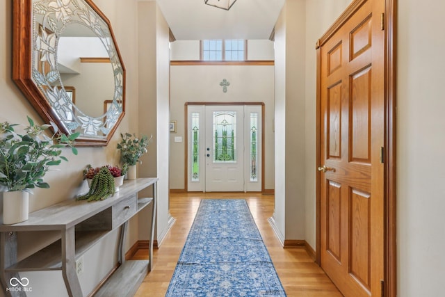 3564 Clear Creek Blvd, Martinsville, IN 46151 - entryway with light wood-type flooring and baseboards