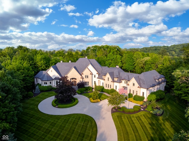 11101 Hawthorn Rdg, Fishers, IN 46037 - aerial view of property and surrounding area with a forest
