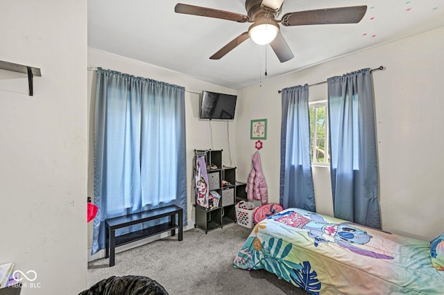 2 S 25th Ave, Beech Grove, IN 46107 - carpeted bedroom with ceiling fan