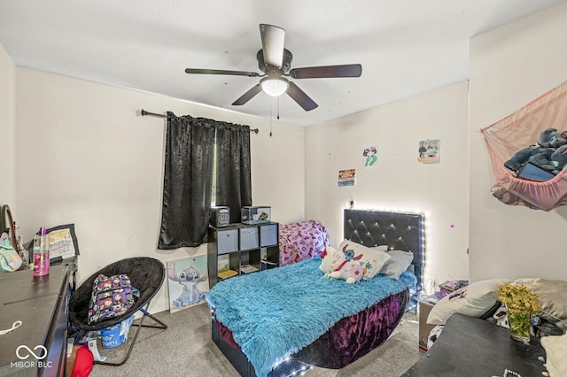 2 S 25th Ave, Beech Grove, IN 46107 - carpeted bedroom with a ceiling fan