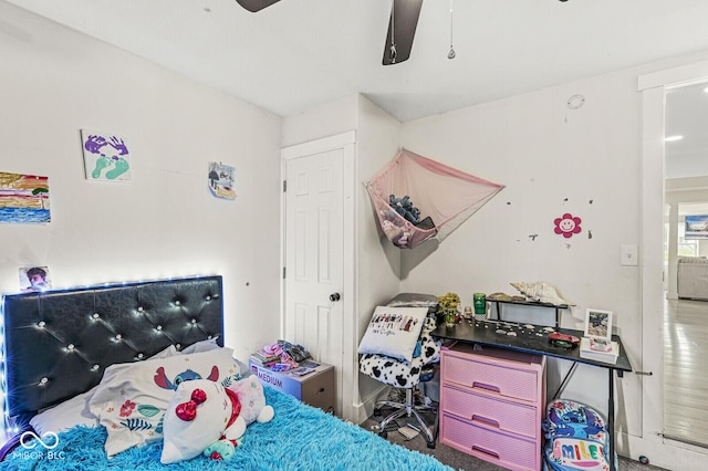 2 S 25th Ave, Beech Grove, IN 46107 - bedroom featuring ceiling fan