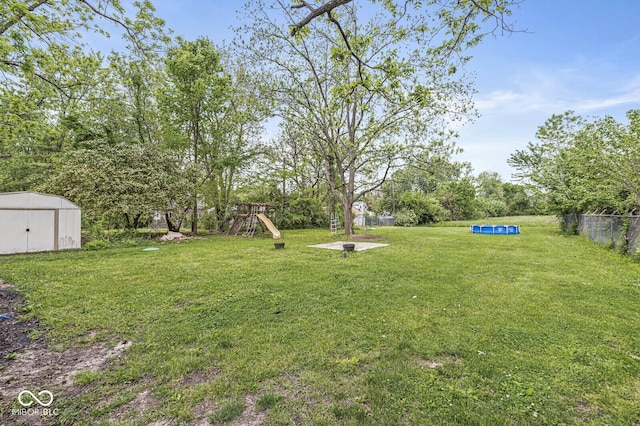 2 S 25th Ave, Beech Grove, IN 46107 - view of yard featuring a playground