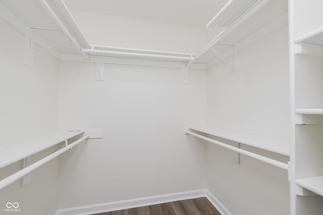 374 Pomona Ct, Greenfield, IN 46140 - walk in closet with dark wood-type flooring