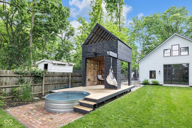 3215 N Pennsylvania St, Indianapolis, IN 46205 - back of house featuring a wooden deck