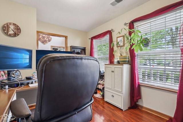 4434 W Windsong Ct, New Palestine, IN 46163 - office space featuring wood finished floors and baseboards