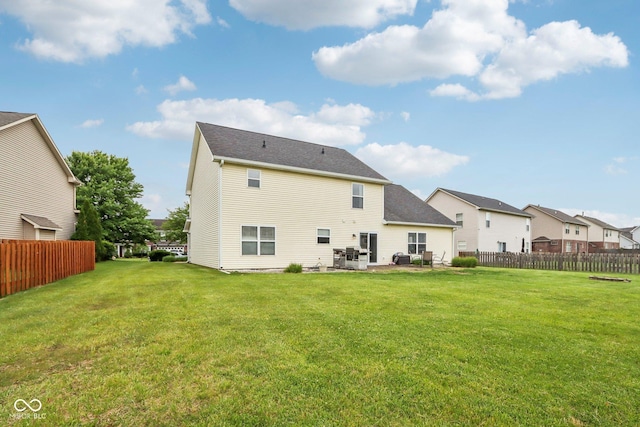 4434 W Windsong Ct, New Palestine, IN 46163 - back of house with a patio area and a residential view