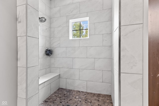4808 Lakeview Dr, Greenwood, IN 46143 - bathroom with tiled shower