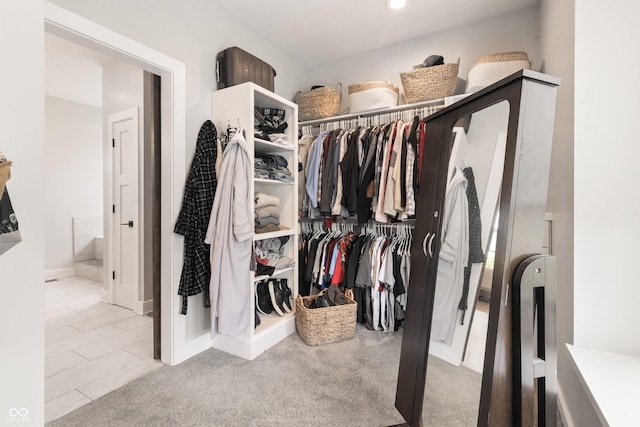 4808 Lakeview Dr, Greenwood, IN 46143 - walk in closet featuring tile patterned flooring