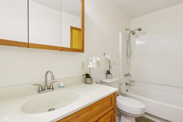 410 E Southport Rd, Indianapolis, IN 46227 - bathroom with toilet, shower / bath combination, and vanity