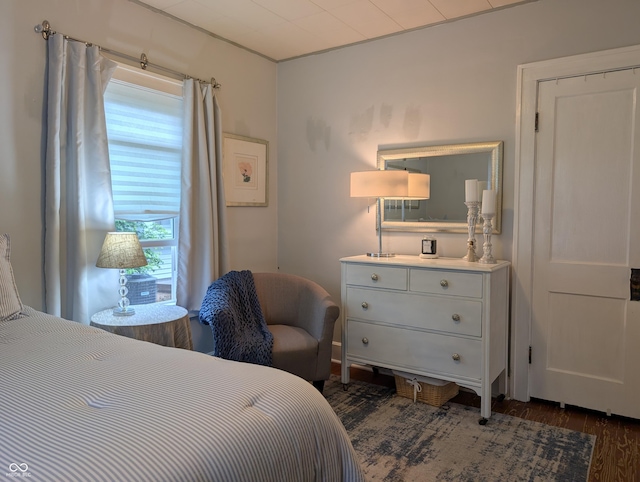 1728 Newton St, Columbus, IN 47201 - bedroom featuring dark wood-style flooring