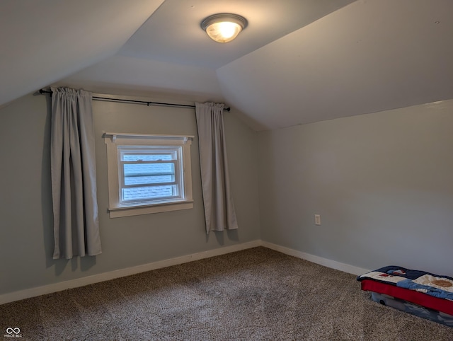 1728 Newton St, Columbus, IN 47201 - additional living space featuring lofted ceiling, carpet flooring, and baseboards
