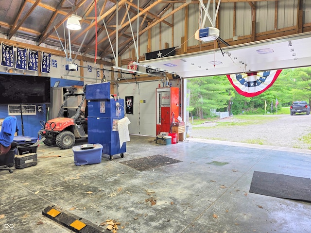 8310 Dog Trot Ln, Morgantown, IN 46160 - garage featuring a garage door opener