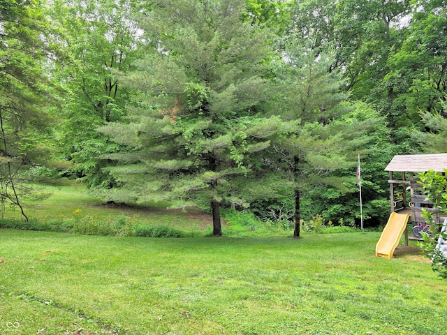 8310 Dog Trot Ln, Morgantown, IN 46160 - view of grassy yard with a playground