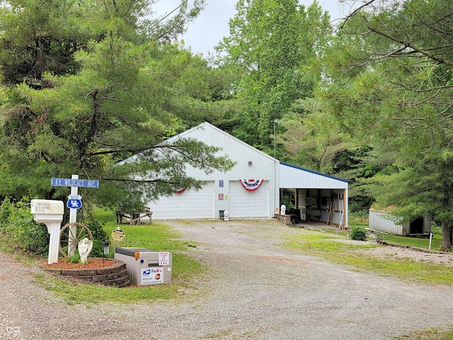 8310 Dog Trot Ln, Morgantown, IN 46160 - view of outbuilding with driveway