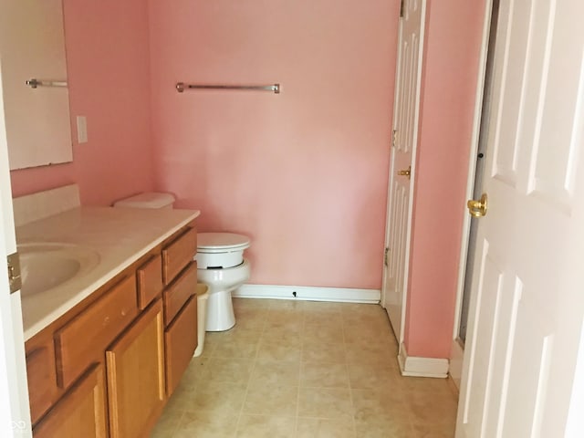 855 Gazebo Way Unit C, Greenwood, IN 46142 - bathroom featuring vanity, an enclosed shower, and tile patterned floors