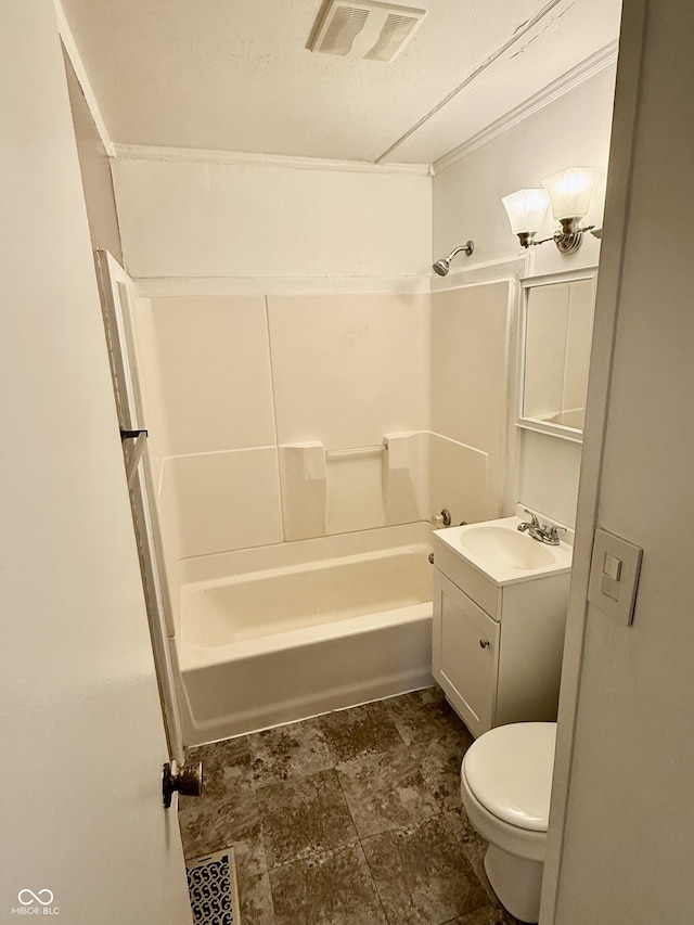 910 Lonsvale Dr, Anderson, IN 46013 - full bath featuring vanity, toilet, and shower / bathtub combination