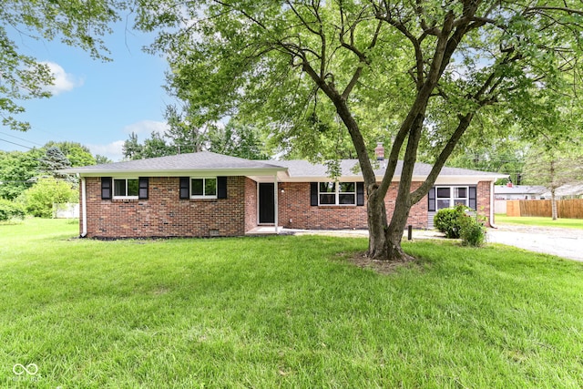 12029 Meadow Ln, Indianapolis, IN 46236 - ranch-style home featuring brick siding