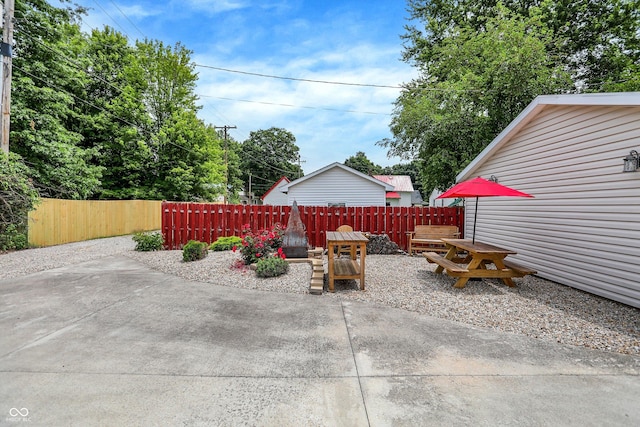 203 N Cross St, Hillsboro, IN 47949 - view of patio / terrace with outdoor dining area