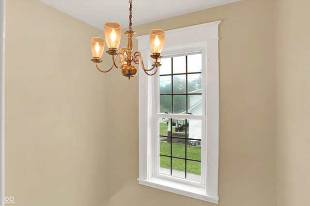 203 N Cross St, Hillsboro, IN 47949 - detailed view of a chandelier